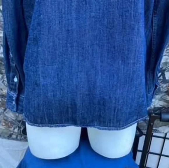 Levi's Barstow Triple Stitch High Quality Pearl Snap Western Shirt Men's Medium - Picture 13 of 16